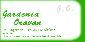 gardenia oravan business card
